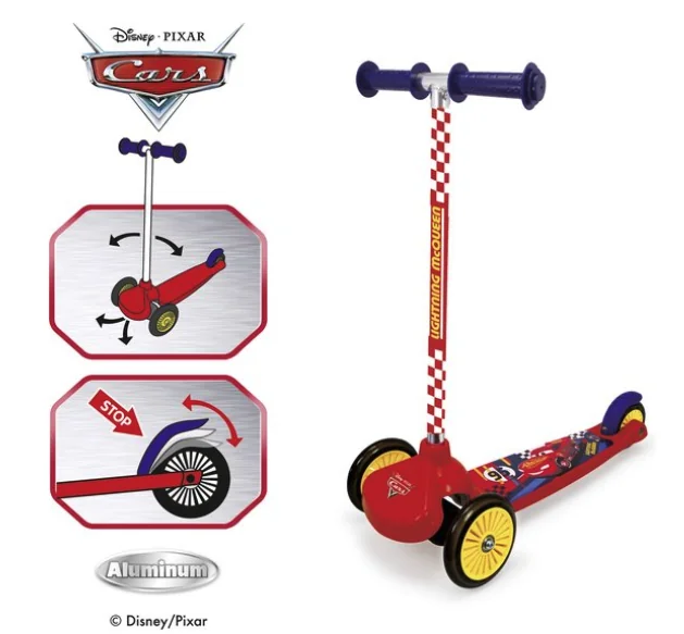 Smoby - Cars Twist scooter - Step - Vanaf 3 jaar - Tot 20kg.
