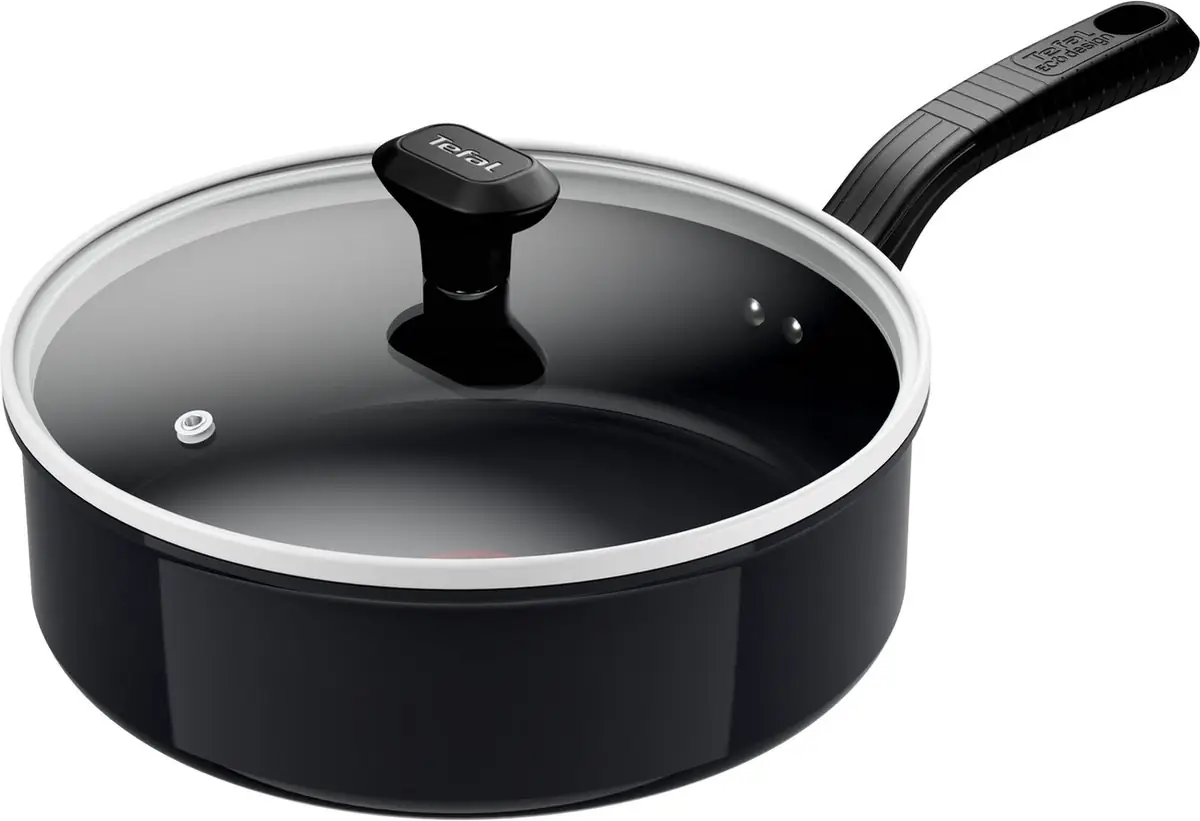 Tefal Cook &amp; Change - Hapjespan - Ø24 cm - PFAS-vrij - Keramisch - Inclusief Deksel - Geschikt voor Inductie