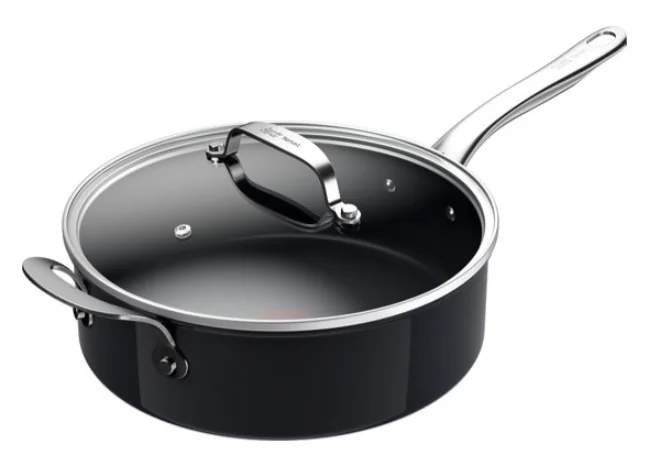 Tefal Jamie Oliver Prima Hapjespan - Ø26 cm - Keramisch - Geschikt voor alle warmtebronnen - Inclusief glazen deksel