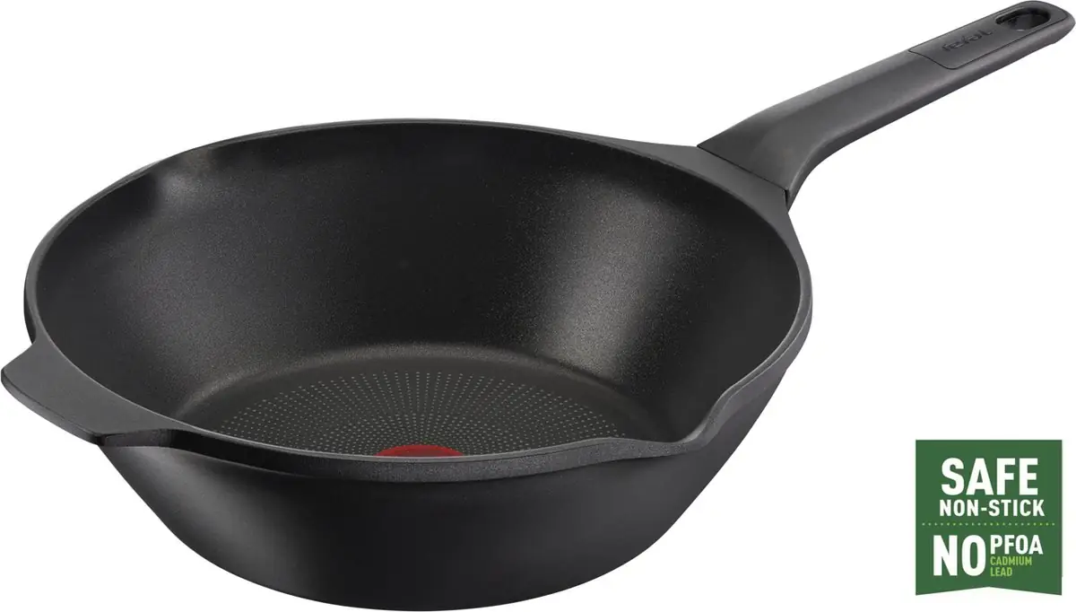 Tefal Robusto - Wokpan - Ø 28 cm - Geschikt voor Inductie - RVS - Anti-aanbaklaag