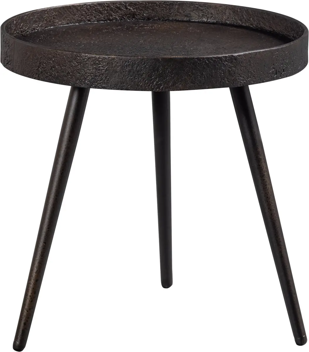 WOOOD Bounds Bijzettafel M - Hout/Metaal - Antique Goud - 41x41x41 cm