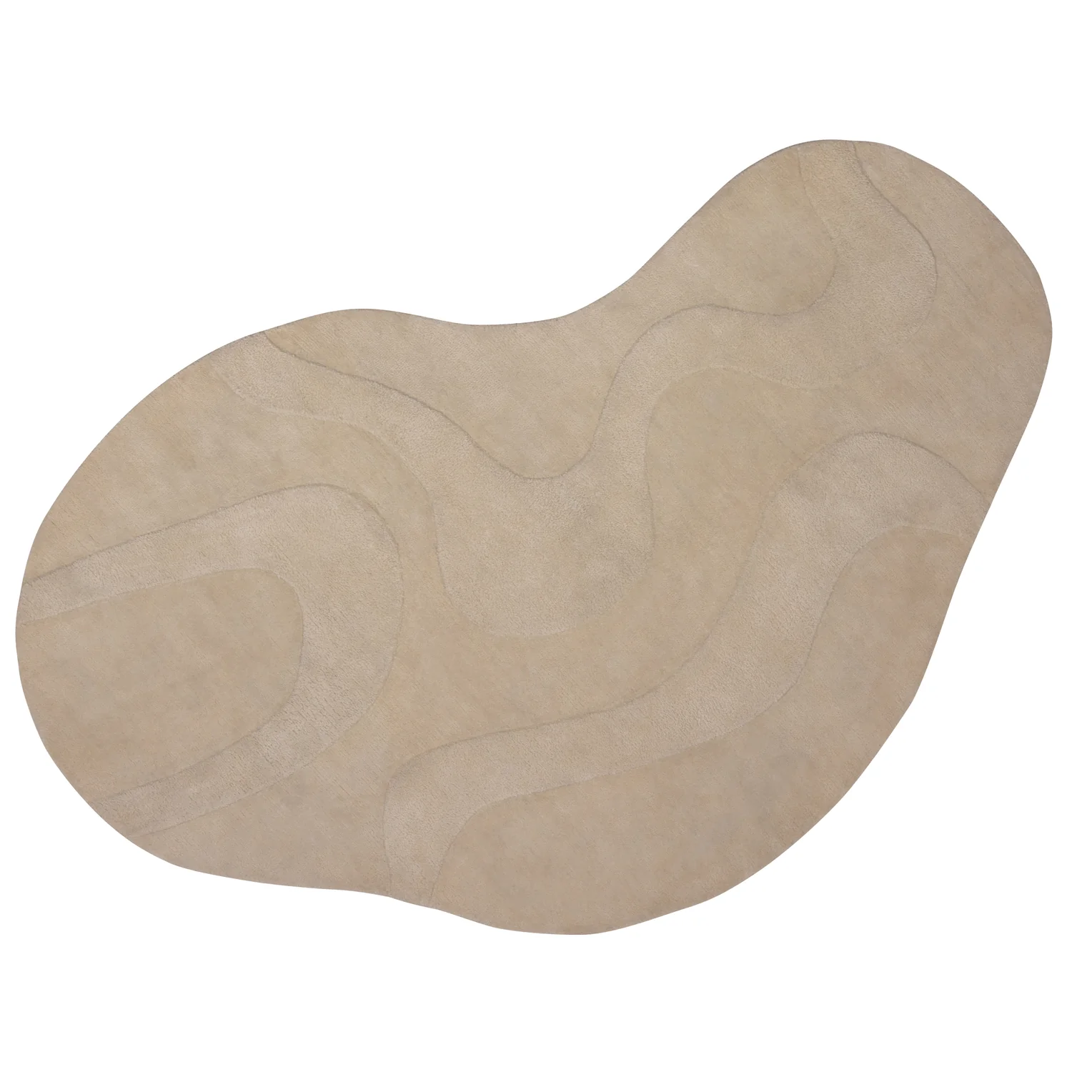 WOOOD Essentials  Alya vloerkleed organisch melk 170x240 cm