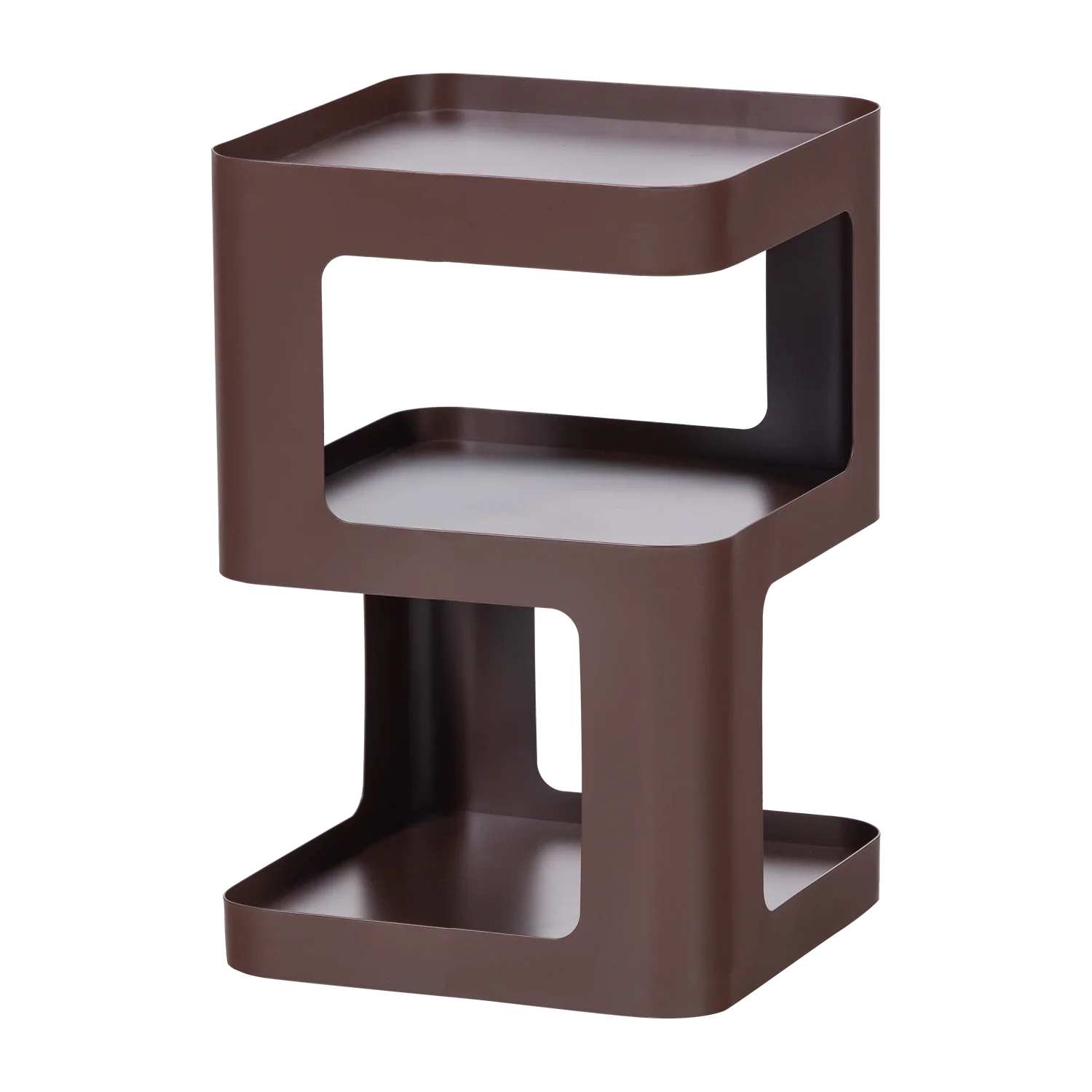 WOOOD Essentials  Riv bijzettafel/nachtkastje metaal paars/bruin