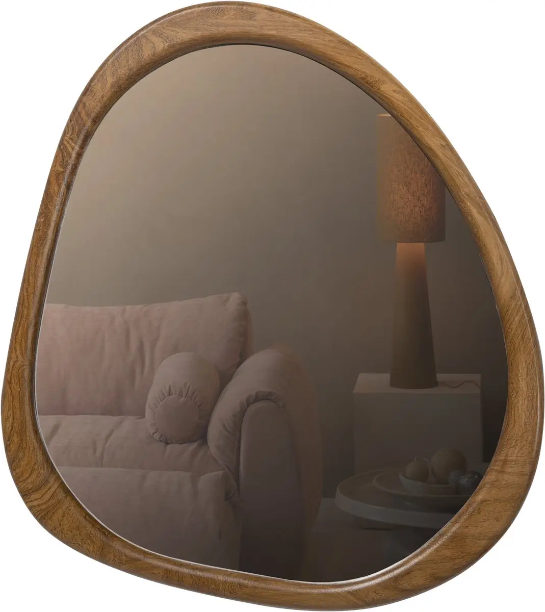 WOOOD Leif Spiegel - Hout - Naturel