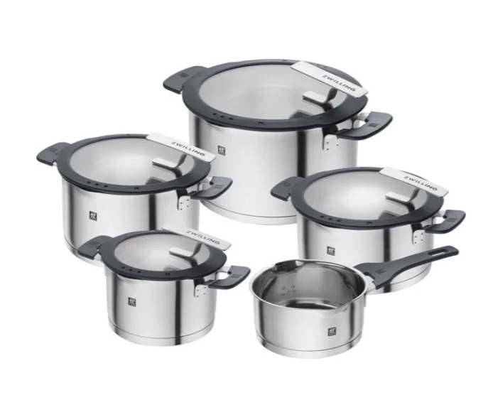 ZWILLING SIMPLIFY 66870-005-0 Pannenset- Roestvrijstaal - Zilver Zwart - 5-delig